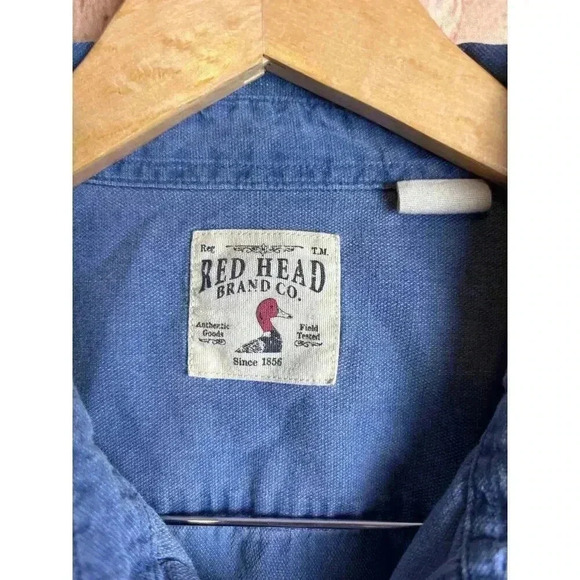 Red Head Brand Co Men's Short Sleeve Linen Button Down Shirt Men's Size XL - Picture 3 of 8